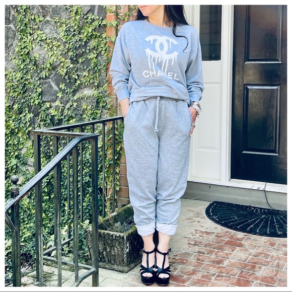 Heather Grey  side pocket cotton blend joggers - Picture 9 of 11